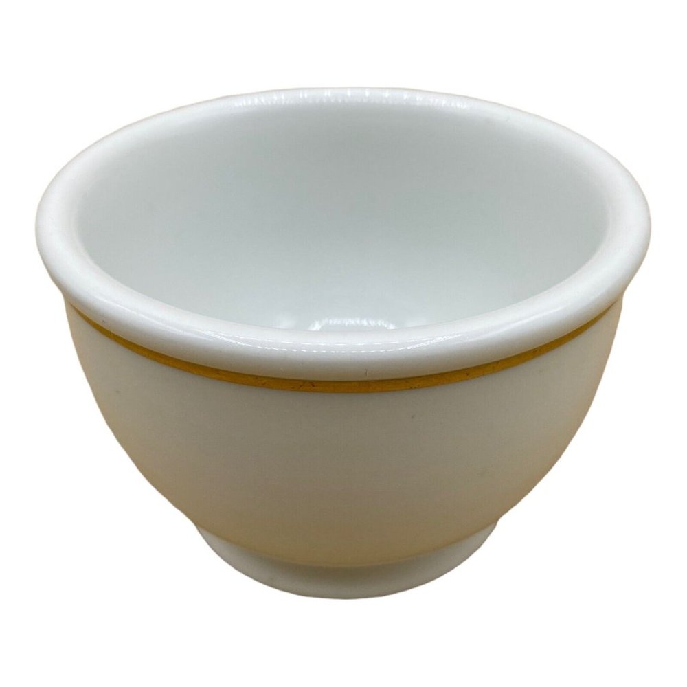 OPCO Syracuse China 1928 Gold Band White Bowl Custard Cup